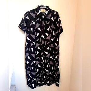 INTENTIONALLY BLANK LA jumper black pattern medium